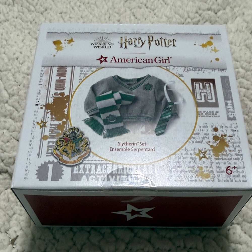 American Girl Slytherin Gray and Green Outfit